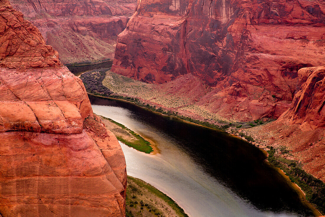 Horseshoe Bend National Military Park, Page, Arizona. Horseshoe Bend and the Colorado River