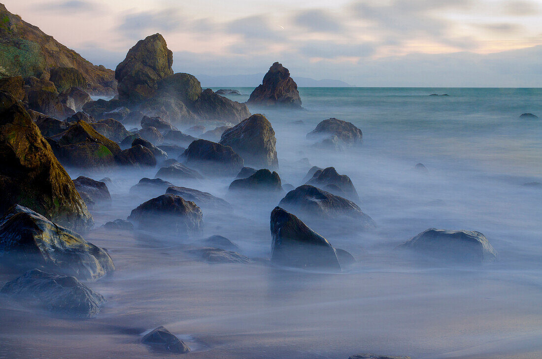 Muir Beach Dämmerung, Marin County, Kalifornien, USA