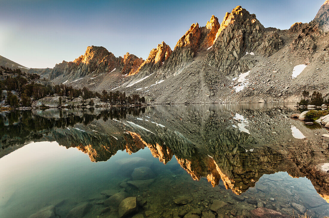 Morgenlicht, Kearsarge Lake, High Sierra