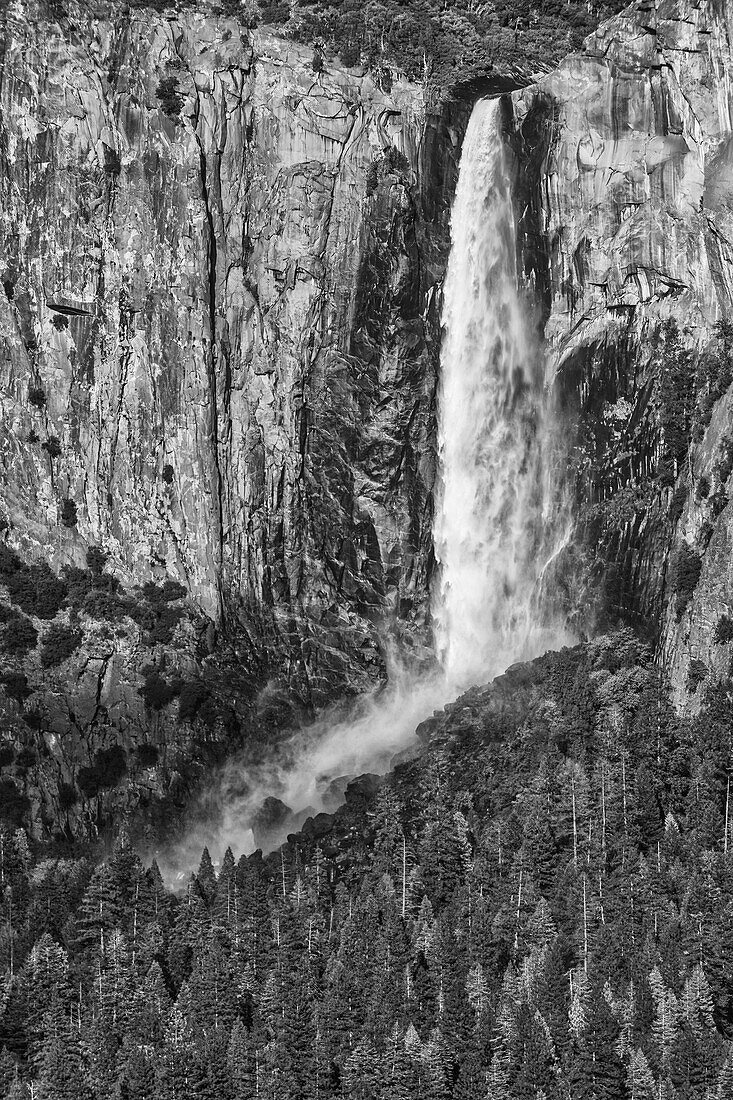 USA, Kalifornien, Yosemite, Bridal Veil Falls