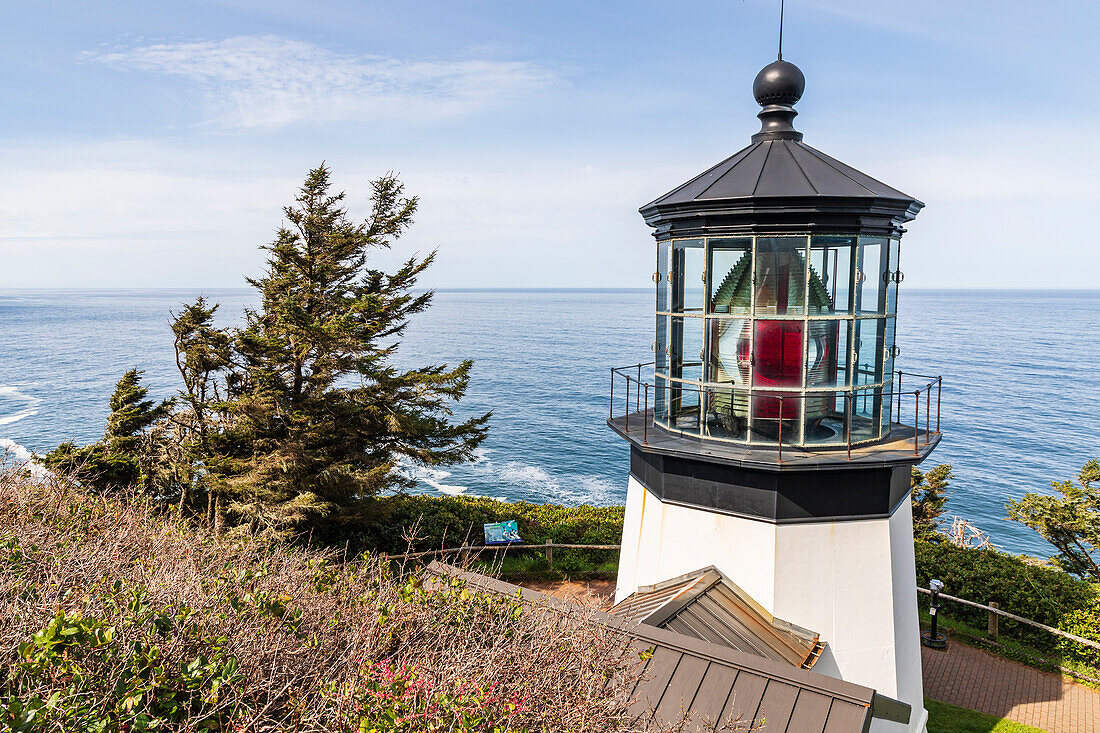Cape Meares, Oregon, USA. Cape Meares lighthouse on the Oregon coast.