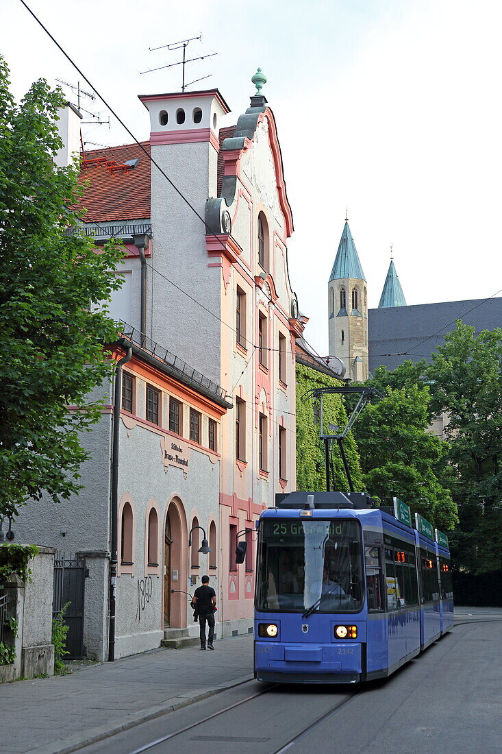 Former bathing establishment in Schloßstrasse, Haidhausen, Munich, Upper Bavaria, Bavaria, Germany