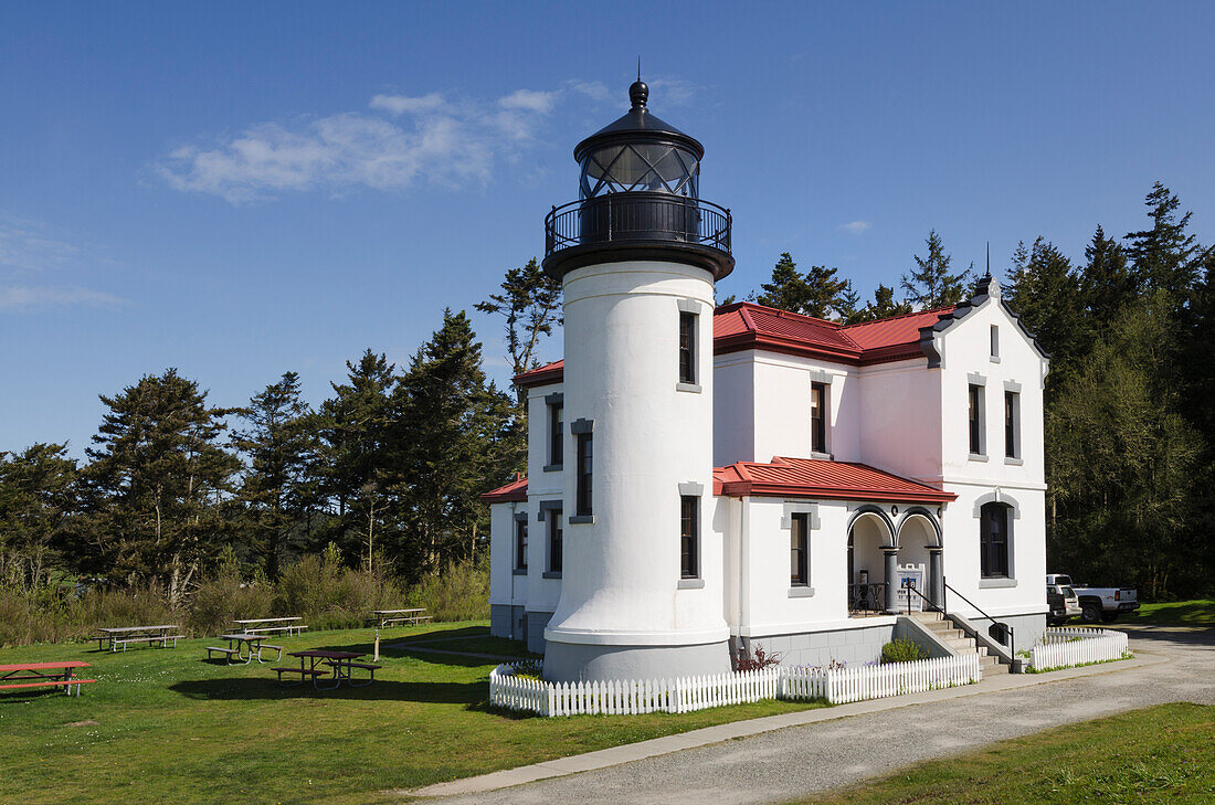 Admiralty Head Lighthouse, Fort Casey State Park on Whidbey Island, Washington State.