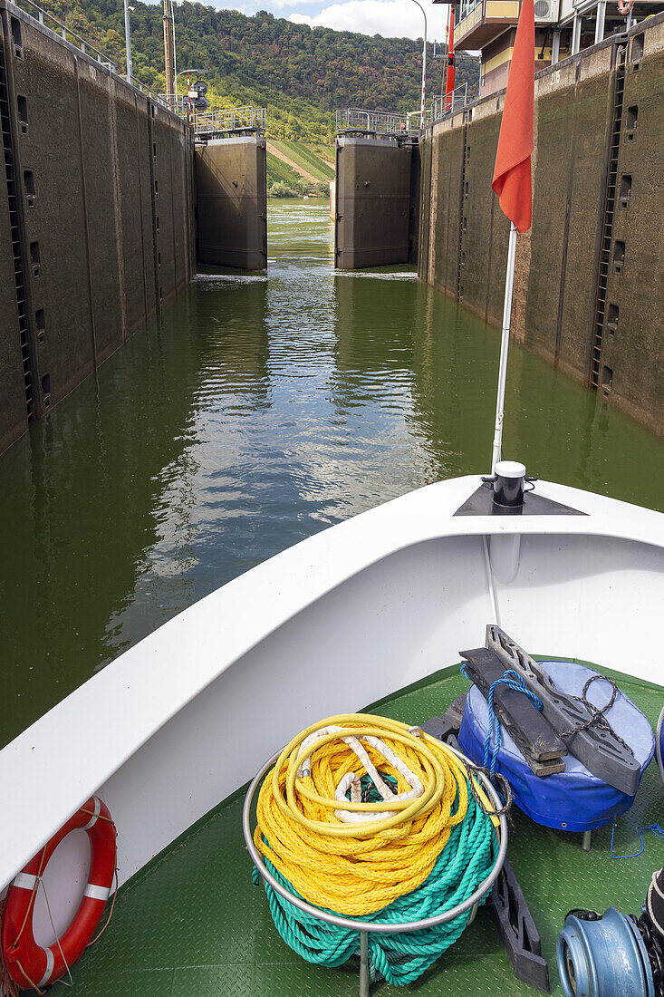 Fankel lock, valley lock, Moselle