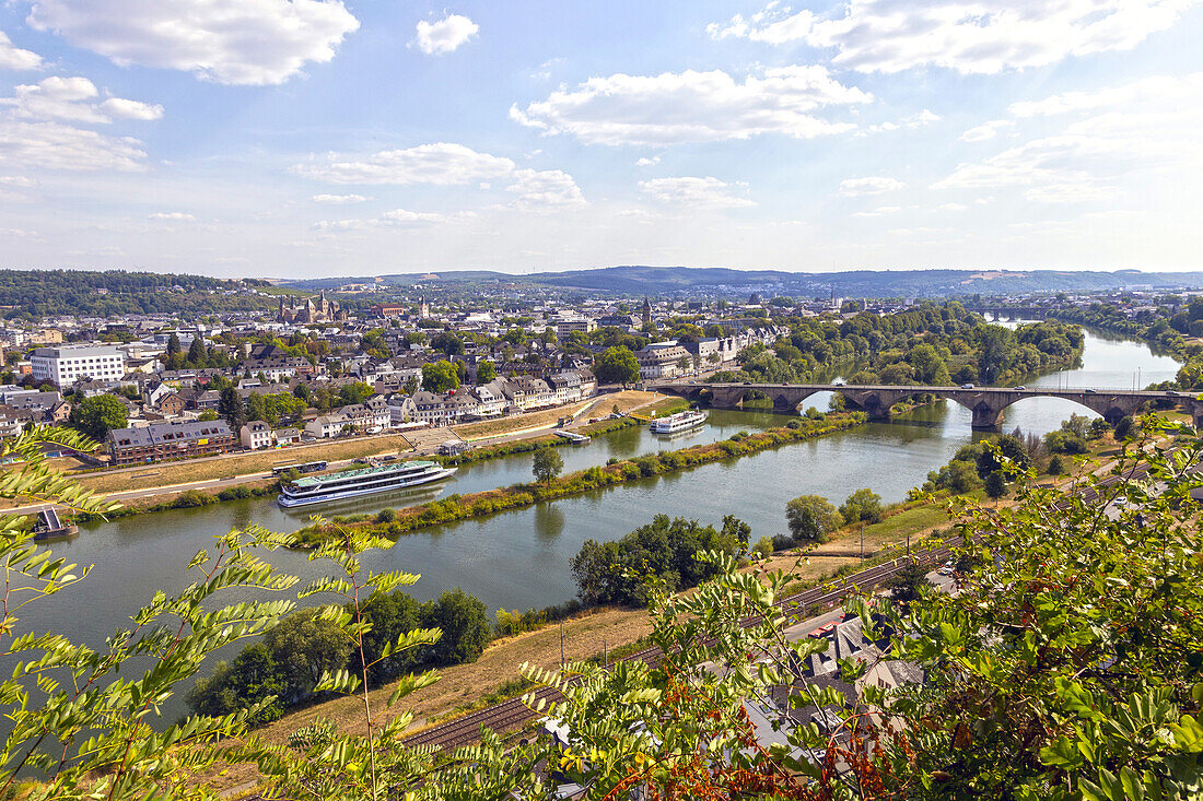 View of the Moselle and Trier from the Weißhaus viewpoint, Trier