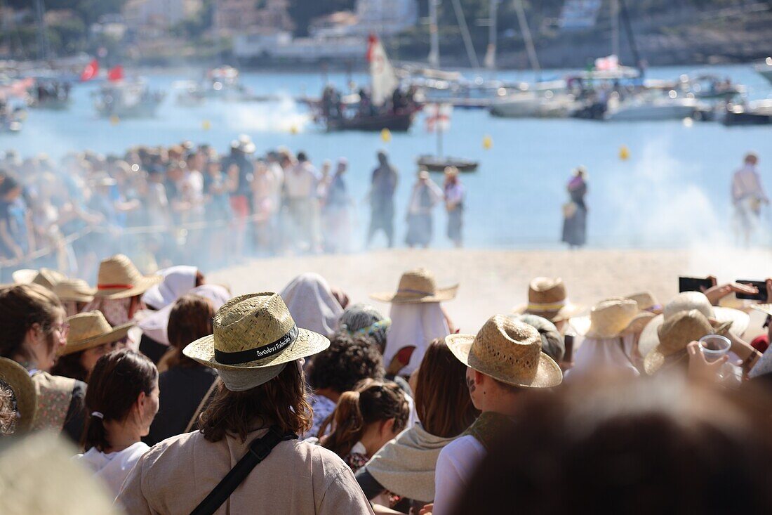 Fest Sa Fira on the beach at Port de Soller, Mallorca, Spain