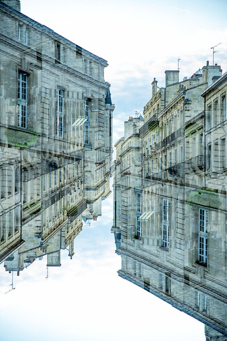 Residential buildings in Bordeaux, France.