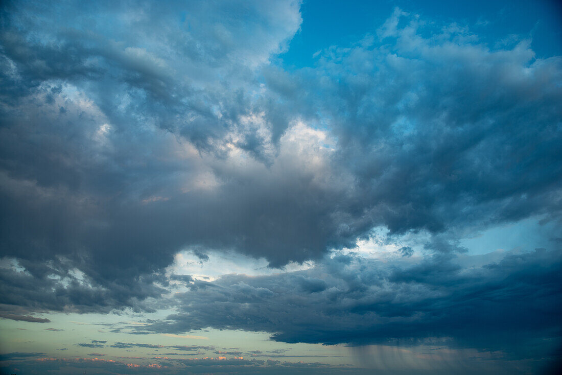 Stromy clouds over Bordeaux in summertime.