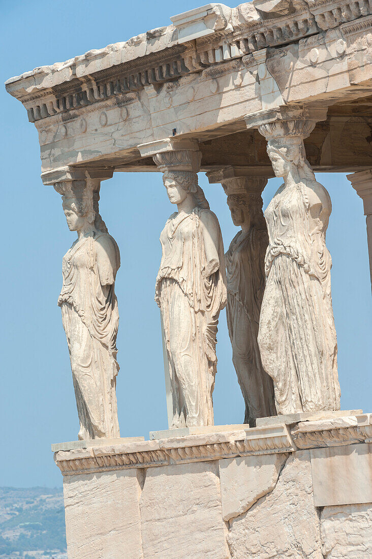 Porch of the Maidens, Erechtheion, Acropolis, Athens, Greece, Europe