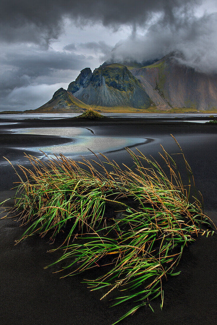 Vestrahorn beach near Hofn in the southeast of Iceland