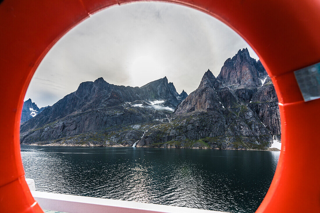 Landscape in Prins Christian Sund, Kujalleq Municipality, Nanortalik, Greenland