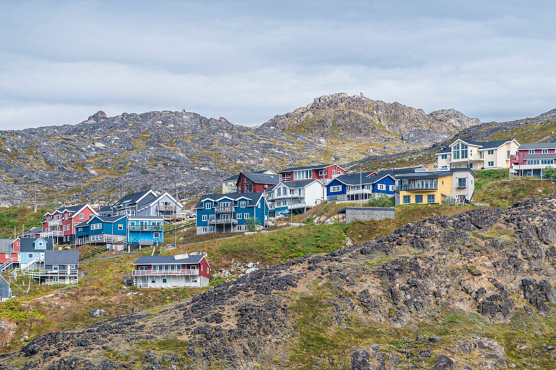 Wohnhäuser, Qaqortoq, Kommune Kujalleq, Grönland