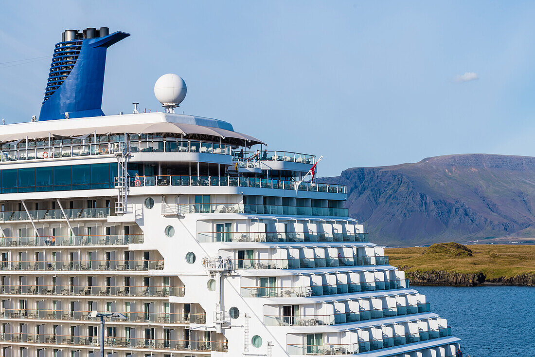 Kreuzfahrtschiff, Hafen, Reykjavík, Island