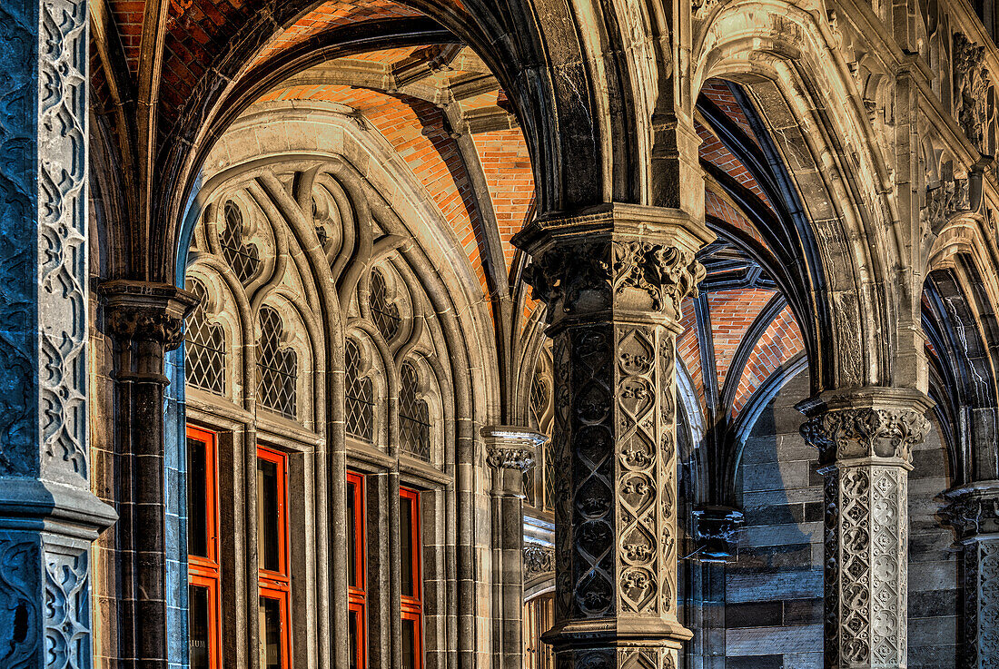 Eine Kathedrale in Brügge, Belgien