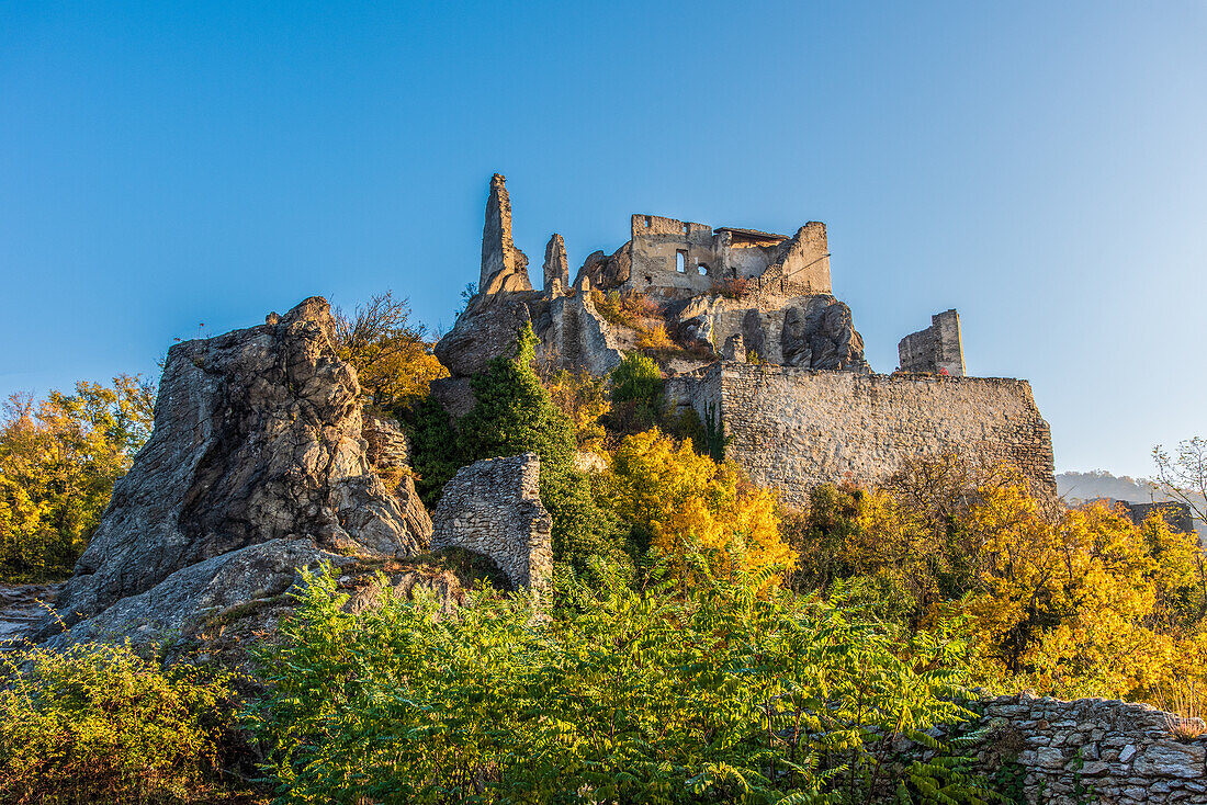 Castle ruins Dürnstein in Wachau, Lower Austria, Austria