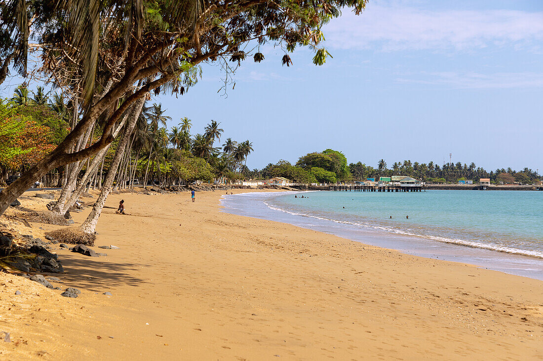 Praia Lagarto near São Tomé on the island of São Tomé in West Africa