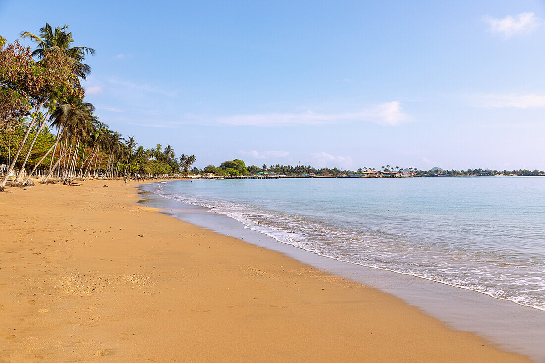 Praia Lagarto bei São Tomé auf der Insel São Tomé in Westafrika