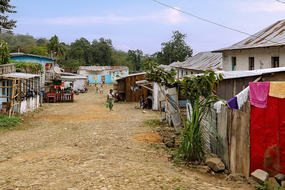 Plantation village of Roça Monte Café on the island of São Tomé in West Africa