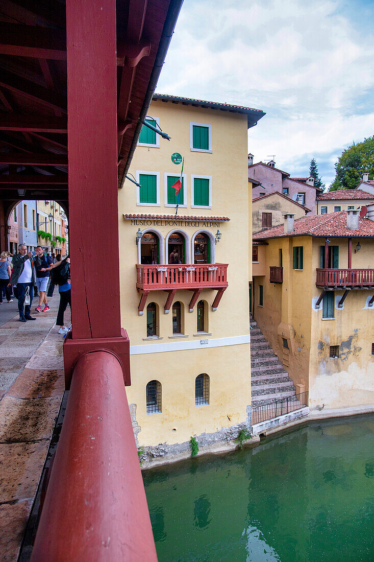 The Old bridge and the Alpini's museum, Bassano del Grappa, Veneto, Italy