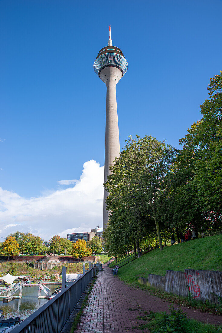 The Rhine tower in Dusseldorf, Germany