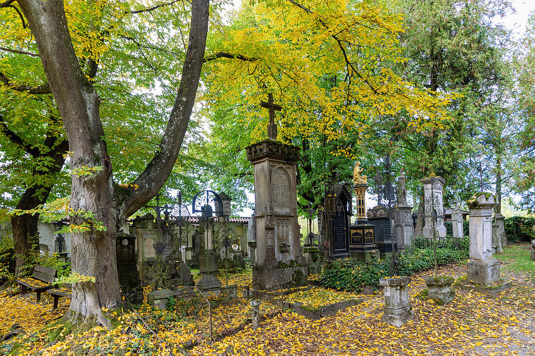 St. Peter Cemetery in Straubing in Lower Bavaria in Germany
