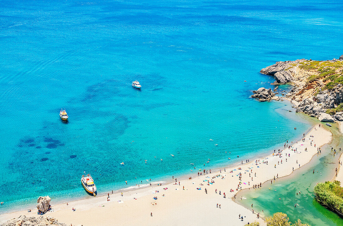 \nPreveli Beach, Rethymno, Crete, Greek Islands, Greece