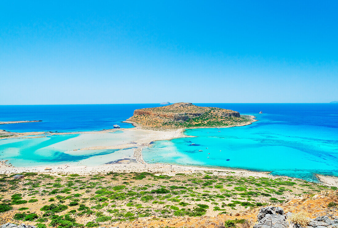 Balos Bucht, Halbinsel Gramvousa, Chania, Kreta, Griechenland