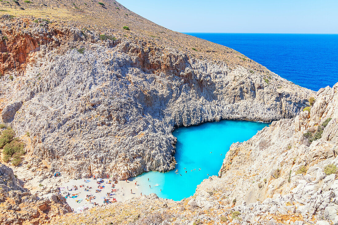 Seitan Limania Strand, Chania, Kreta, griechische Inseln, Griechenland