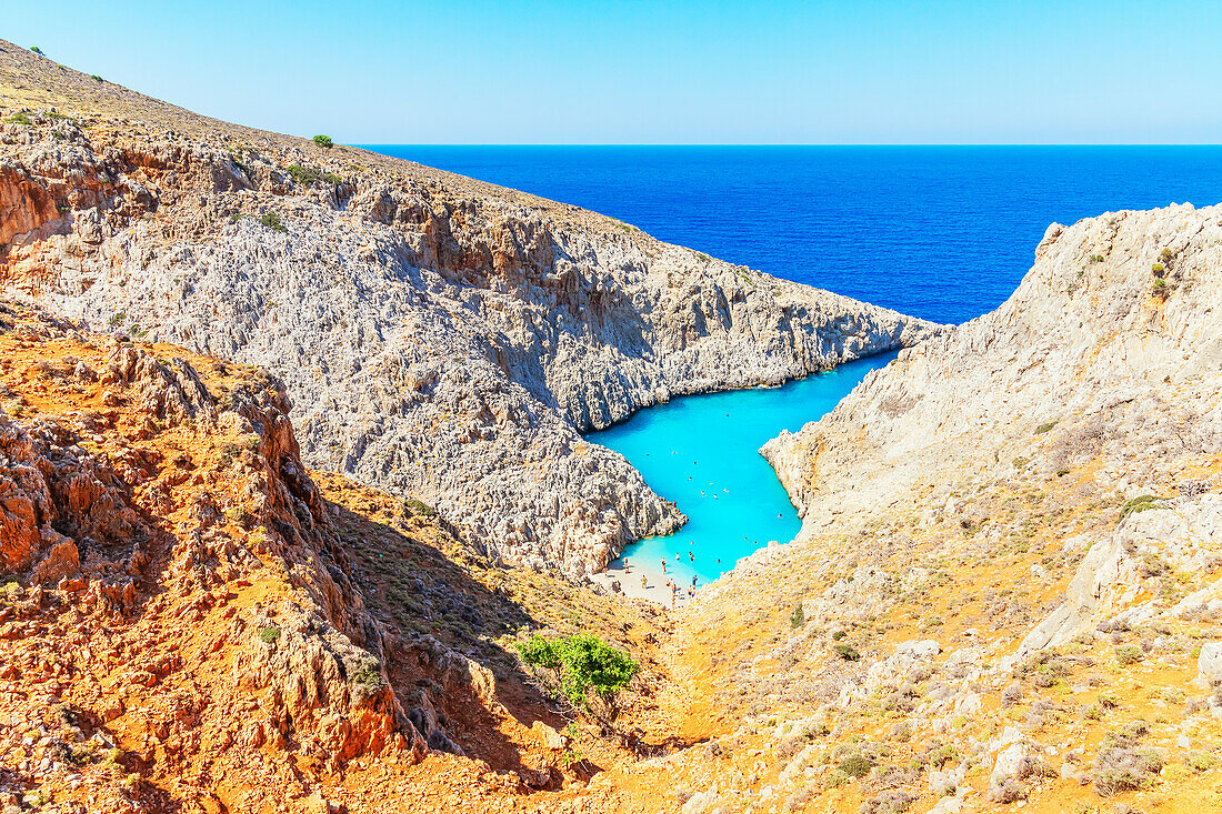 Seitan limania beach, Chania, Crete, Greek Islands, Greece