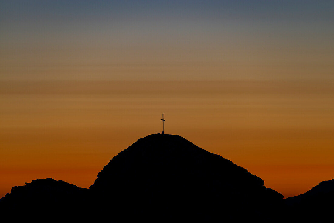 Sonnenaufgang, Westlicher Wengenkopf, 2235m, Allgäuer Alpen, Allgäu, Bayern, Deutschland, Europa