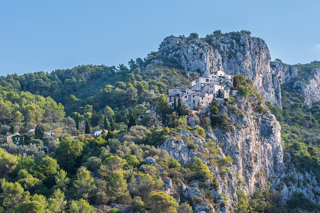 Mountain village of Peillon in Provence, France