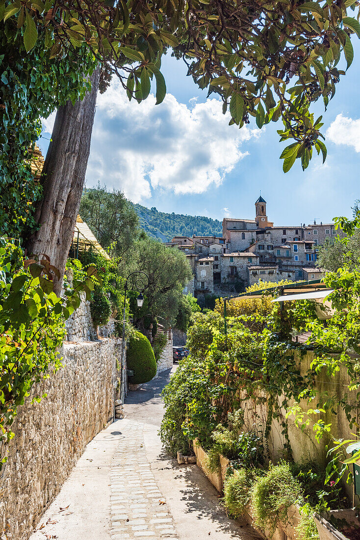 Mountain village of Peillon in Provence, France