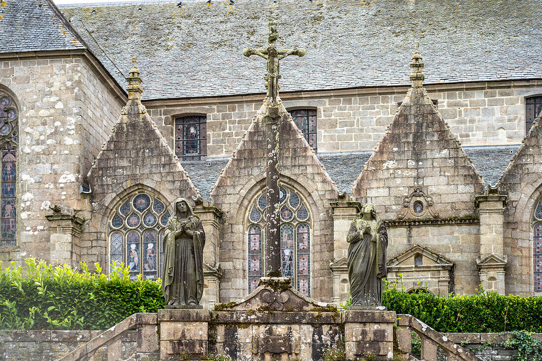 Kirche Notre-Dame de Saint-Thegonnec, Bretagne, Frankreich 