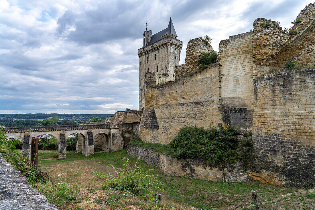 Ruins of the Castle of Chinon, France