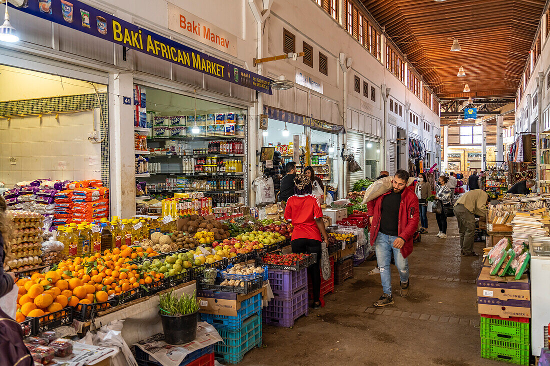 Markthalle Bandabulya Municipal Market in Nord-Nikosia oder Lefkosa, Türkische Republik Nordzypern, Europa