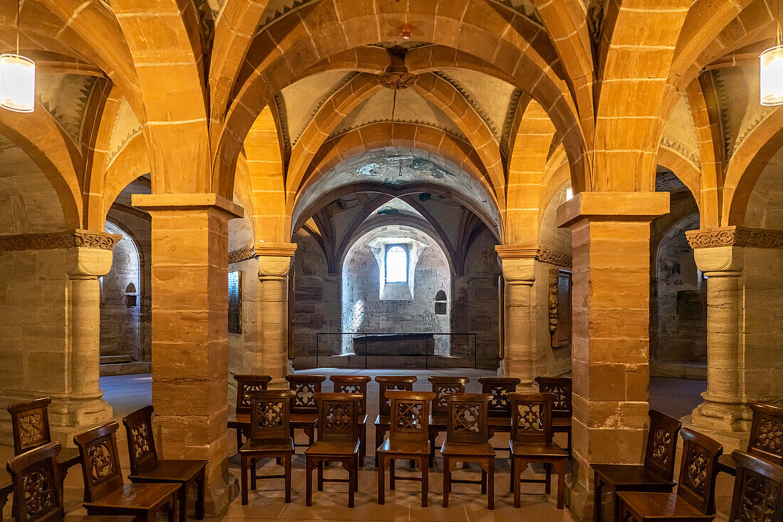 Krypta des Basler Münster in Basel, Schweiz, Europa