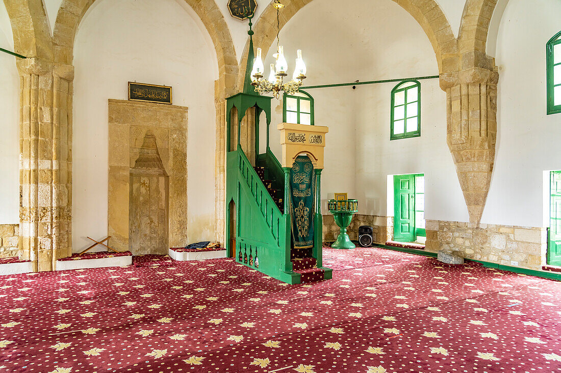 Interior of the Hala Sultan Tekke Mosque, Larnaca, Cyprus, Europe