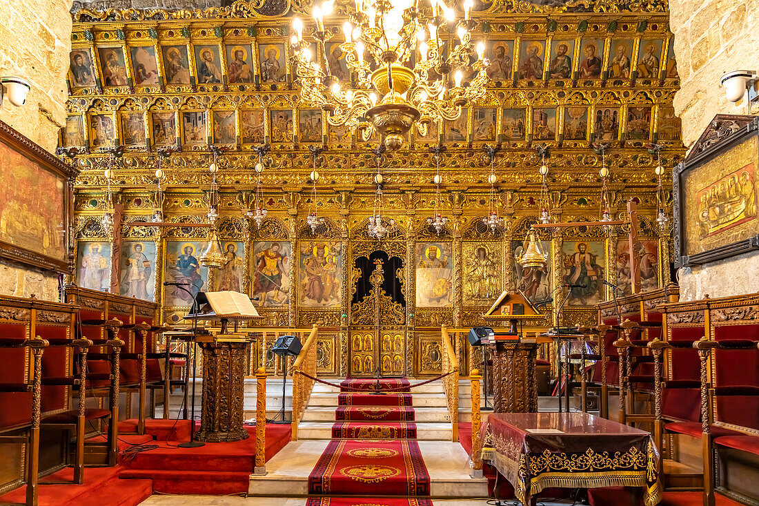 Interior of Agios Lazaros Church in Larnaca, Cyprus, Europe