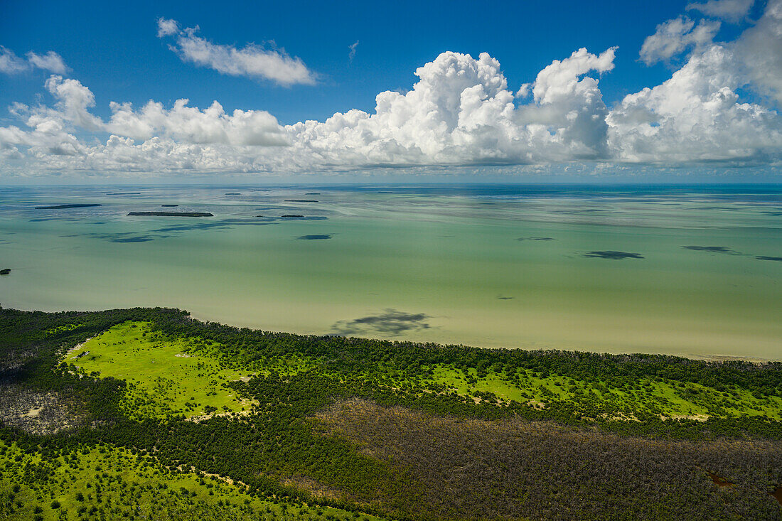 Aerial view of Everglades National Park in Florida, USA