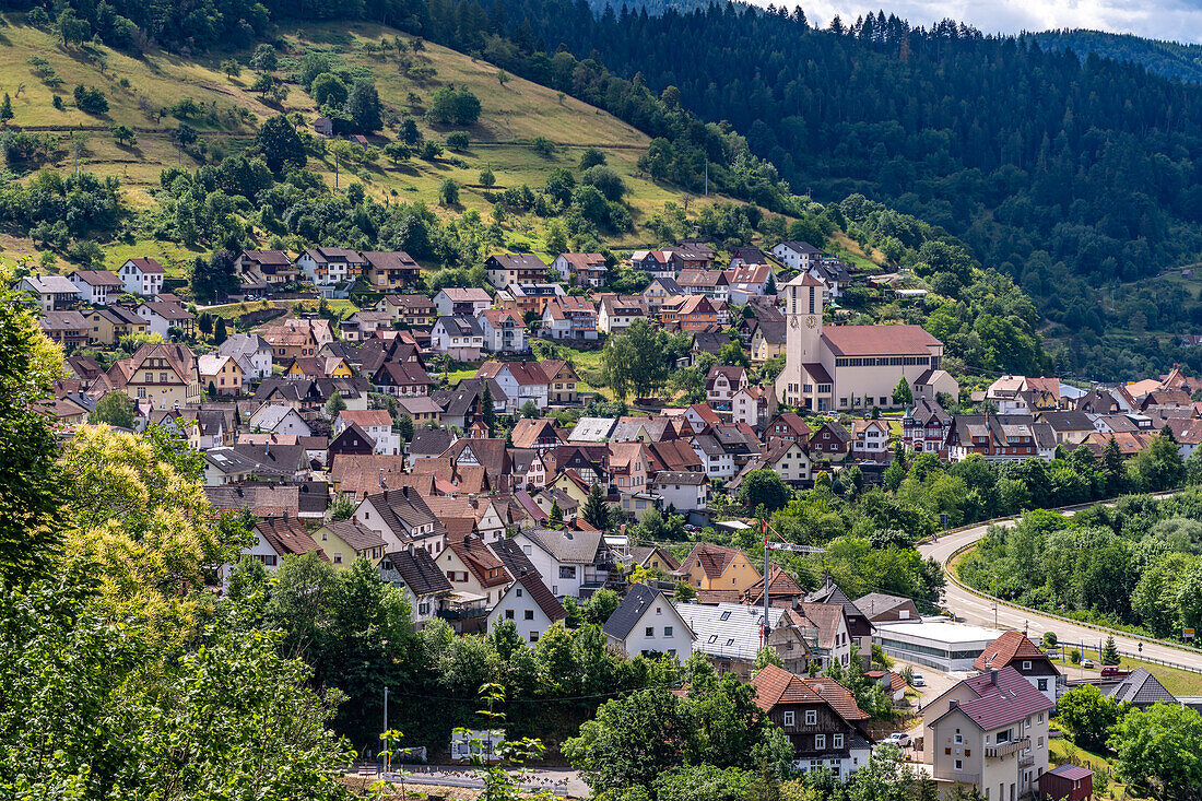 Gausbach and the Murg Valley, Forbach, Black Forest, Baden-Württemberg, Germany