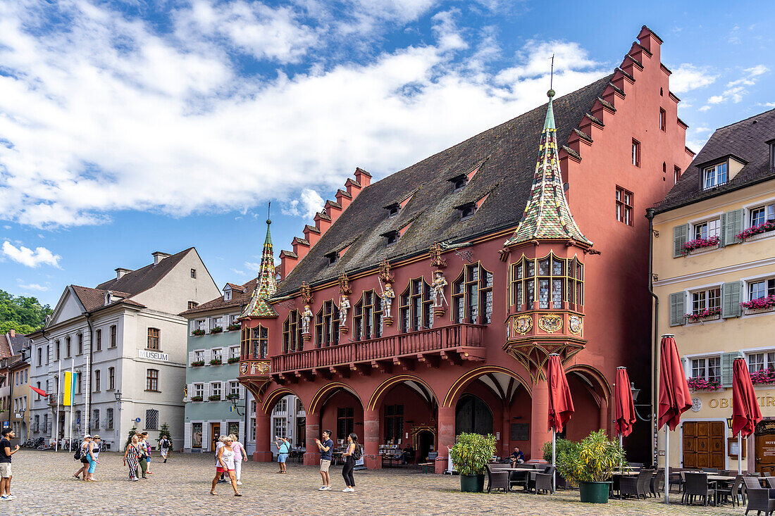 The historic department store at Münsterplatz, Freiburg im Breisgau, Black Forest, Baden-Württemberg, Germany