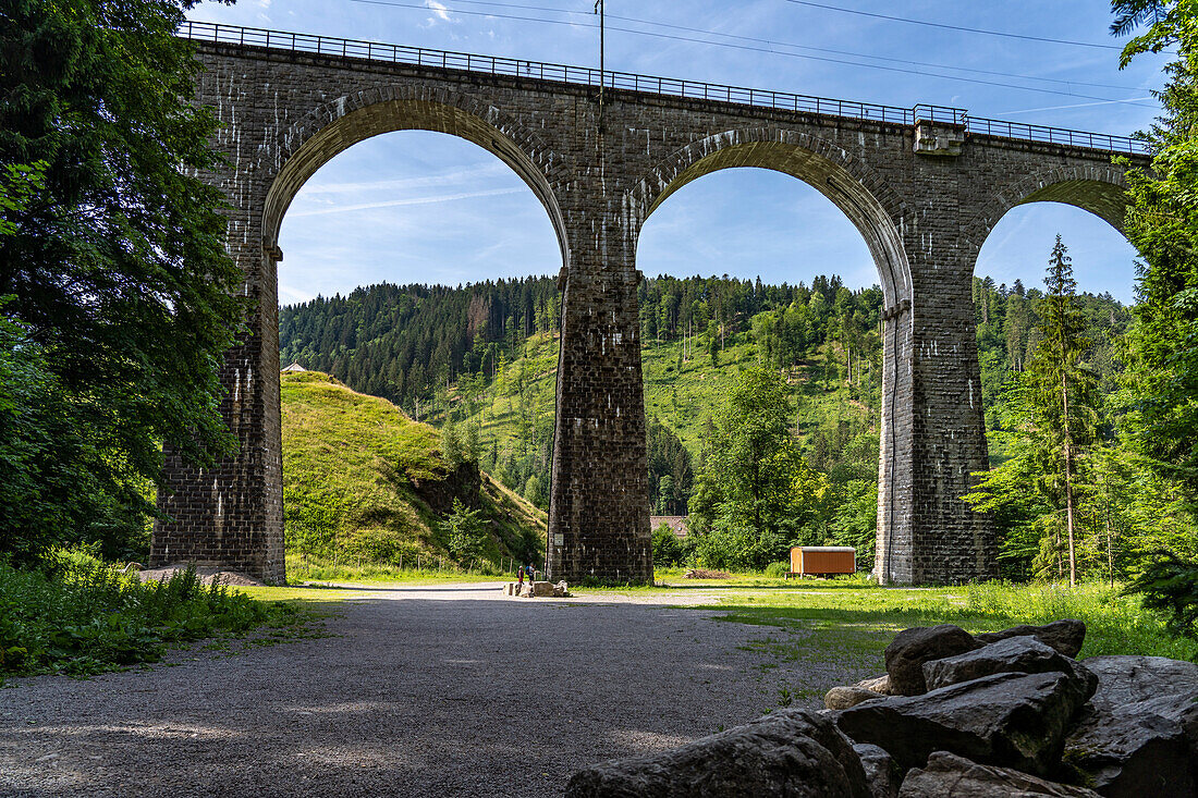 Ravenn Viaduct at the entrance to the Ravenna Gorge near Breitnau, Black Forest, Baden-Württemberg, Germany