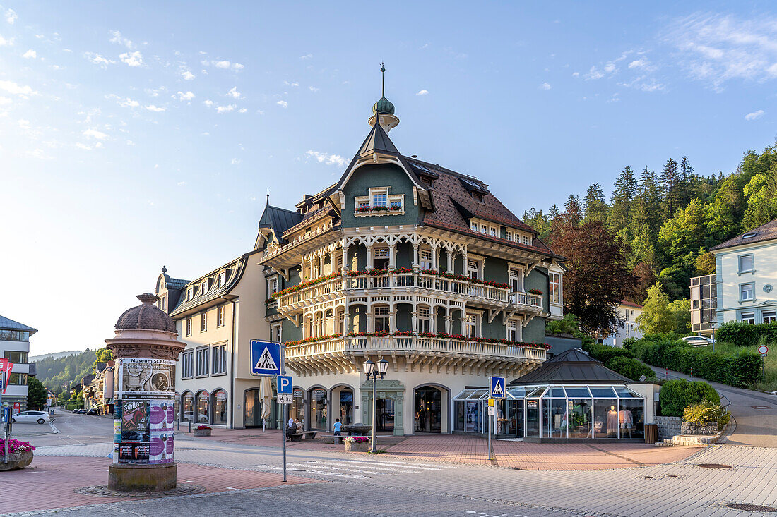Modehaus Schmidt Arkaden in St. Blasien, Black Forest, Baden-Württemberg, Germany