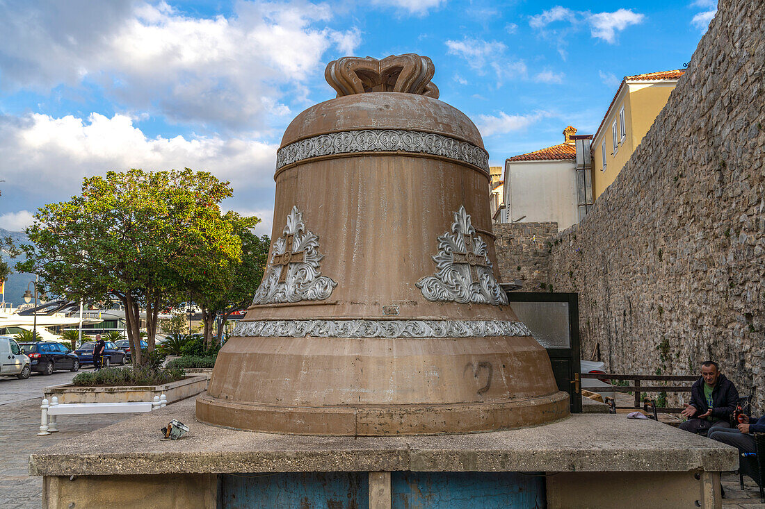 Huge bell in Budva, Montenegro, Europe