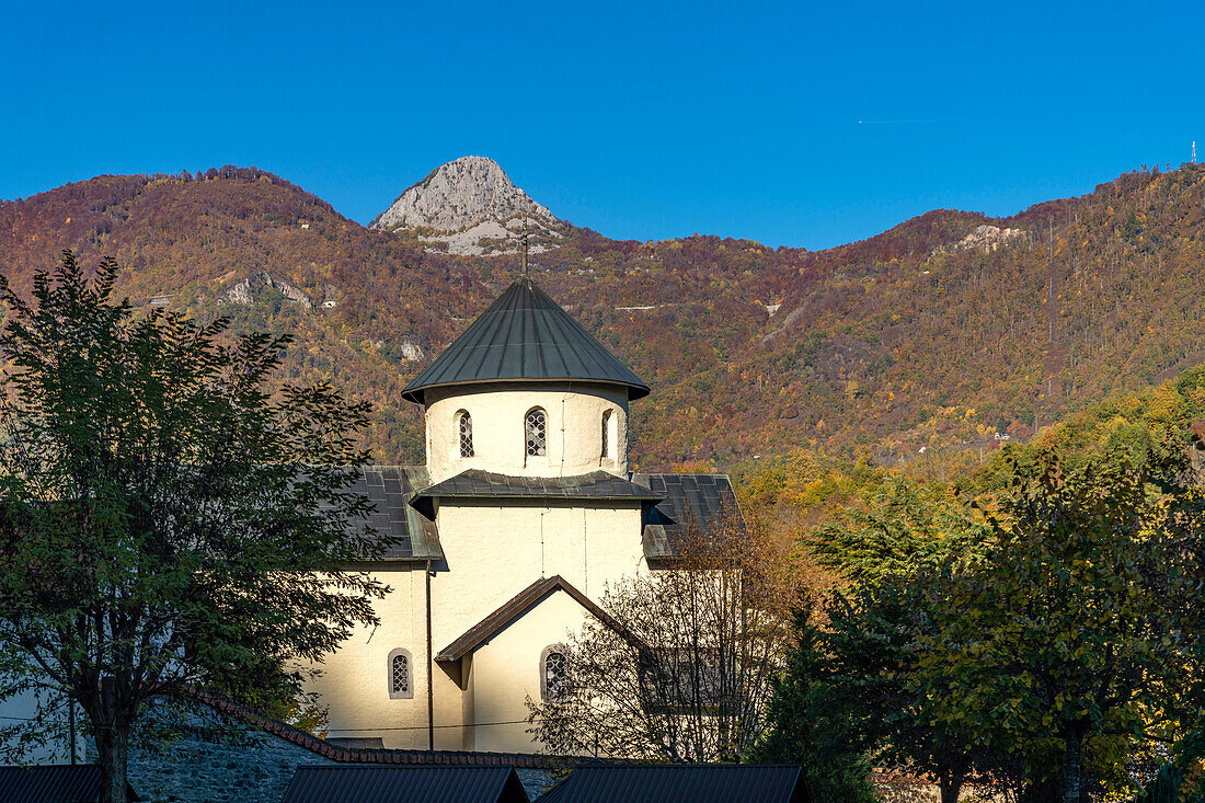 The Serbian Orthodox Moraca Monastery near Kolašin, Montenegro, Europe