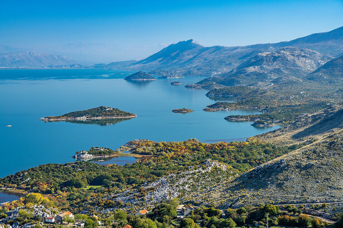 Landscape at Lake Skadar near Donji Murici village, Montenegro, Europe