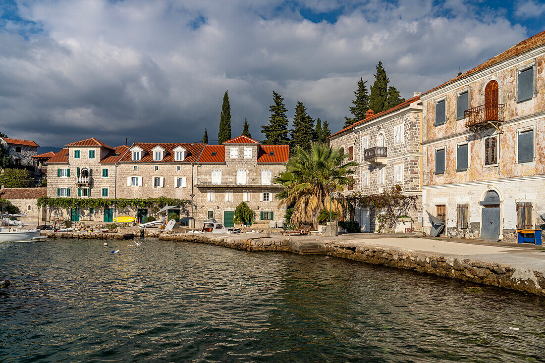 Rose fishing village, Luštica Peninsula, Montenegro, Europe