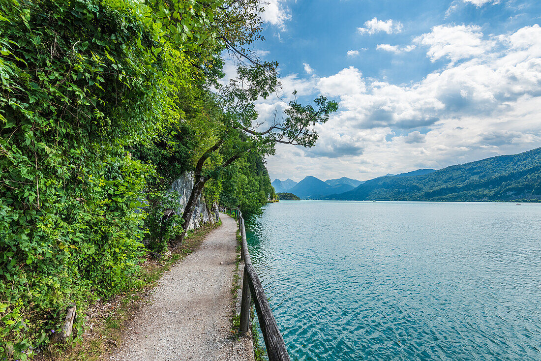 Pilgrimage path to St. Wolfgang at Wolfgangsee, Salzkammergut, Austria