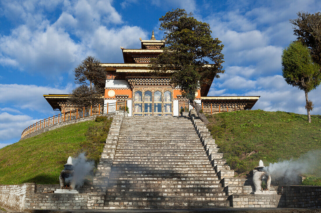 Bhutan, Dochu La, Druk Wangyal Lhakhang Tempel