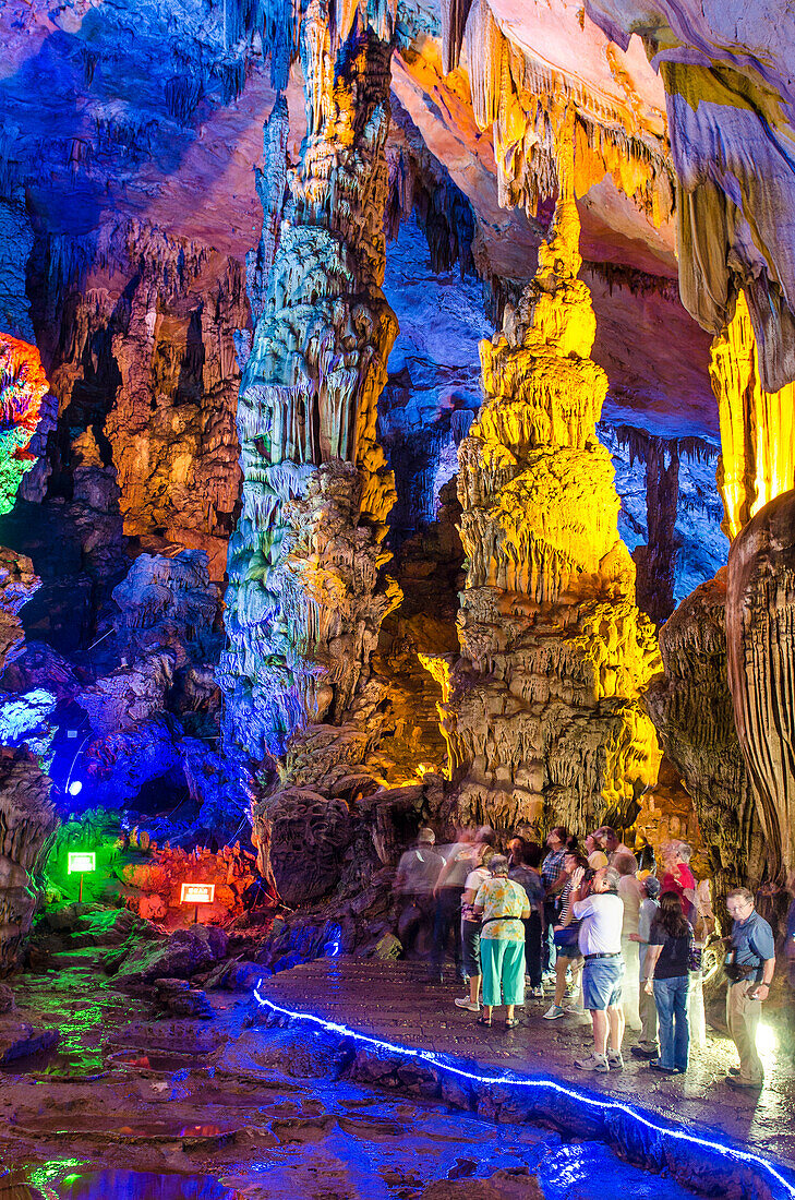 Schilfflötenhöhle Guilin, China.